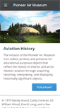 Mobile Screenshot of pioneerairmuseum.org