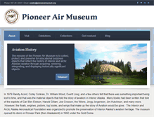 Tablet Screenshot of pioneerairmuseum.org